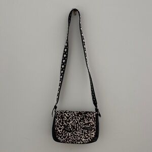 Michael Kors Black and Cream Cowhide Crossbody Bag -